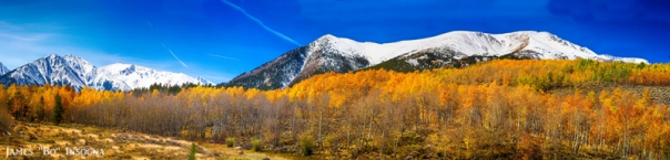 Colorado Rocky Mountain Independence Pass Autumn Panorama