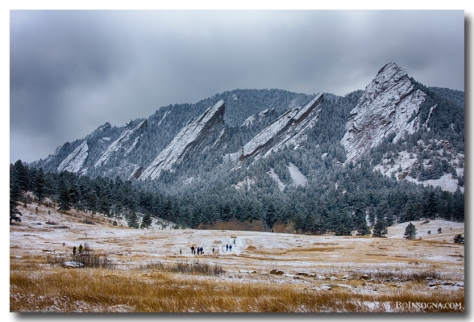  Dusted Flatirons Chautauqua Park Boulder Colorado - James Bo Insogna