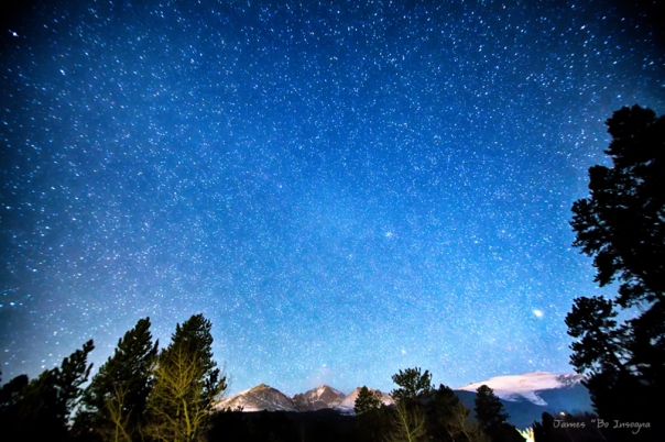 Longs Peak Stargazing Colorado Art Print