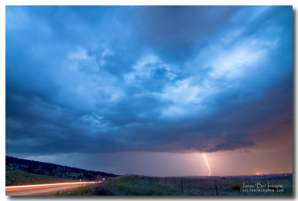 Lightning Strike Just Outside of Lyons Colorado Art Prints