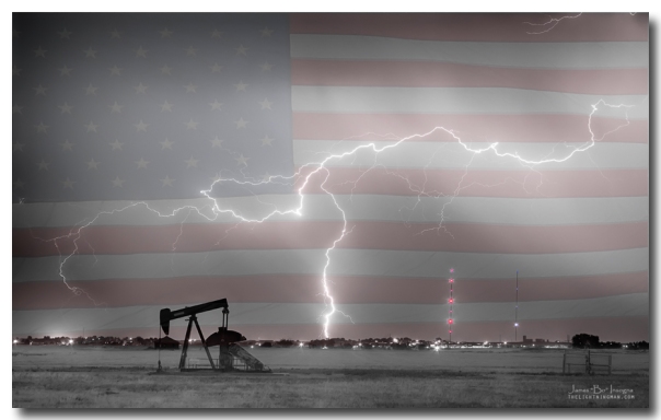 Crude Oil and Natural Gas Striking Across America Art Print