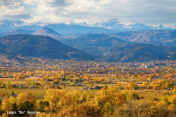 Boulder Colorado Golden Autumn Scenic View
