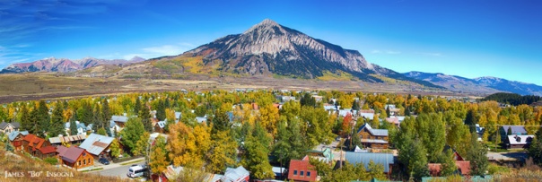 City of Crested Butte Colorado Panorama