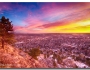 Boulder Colorado Colorful Sunrise City View