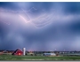 Lightning Storm And The Big Red Barn