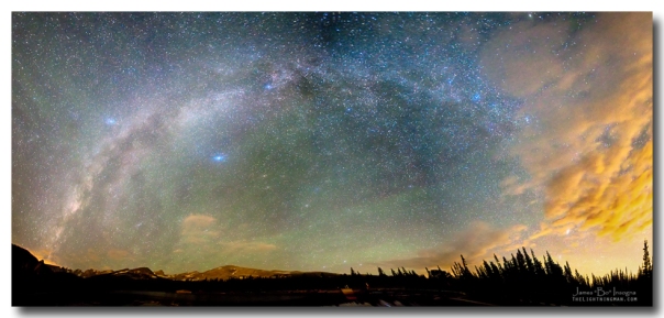 Colorado Indian Peaks Wilderness Milky Way Panoram Art