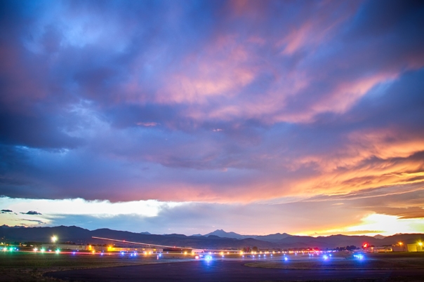  Colorado Vance Brand Airport Sunset View Art Print