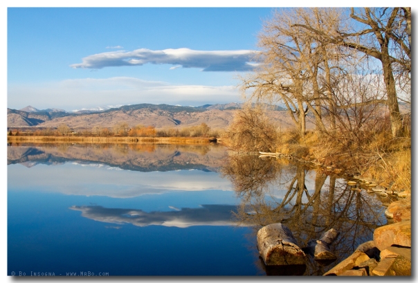 Colorado Rocky Mountain Lake Reflection View Art Print
