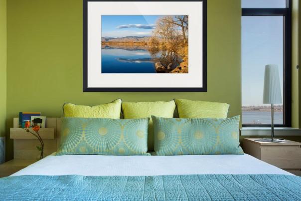 Colorado Rocky Mountain Lake Reflection View Art Print