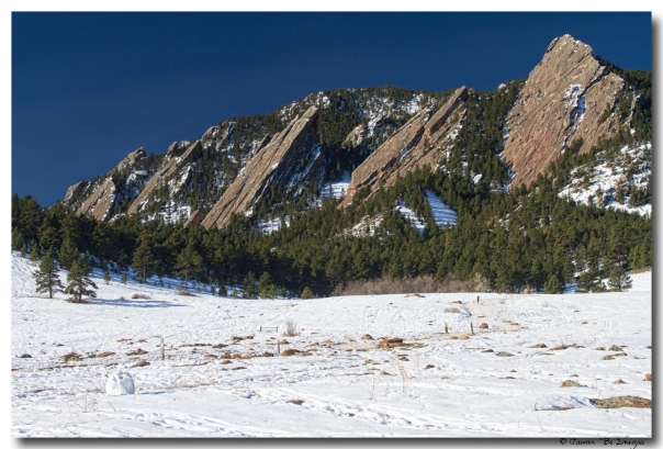 Chautauqua Park Boulder Colorado Winter View Art Print