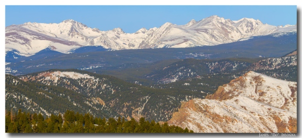 Rocky Mountain Continental Divide Winter Panorama Art Print