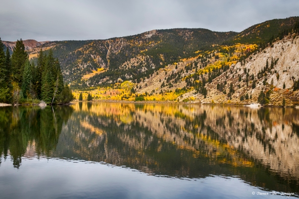 Colorado Autumn Fishing Lake Reflections